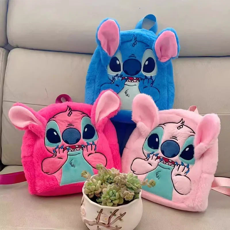 Mini Mochila Feminina Stitch