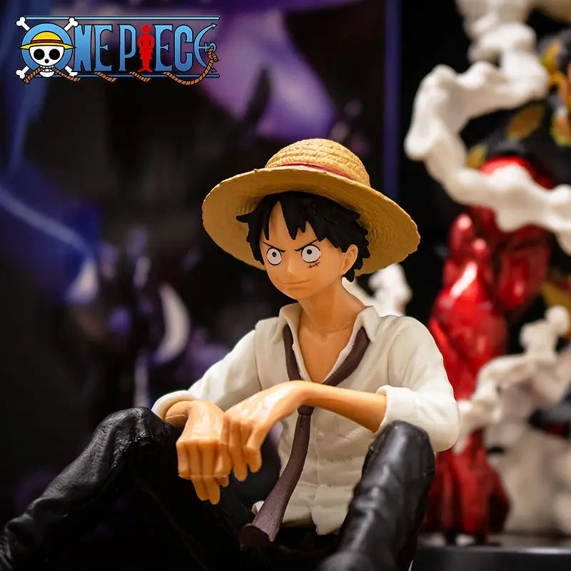 Figura de Ação Luffy - One Piece - Modelo em PVC 12cm