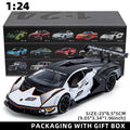 Modelo de Carro Diecast Lamborghini SCV12 em Escala 1:24