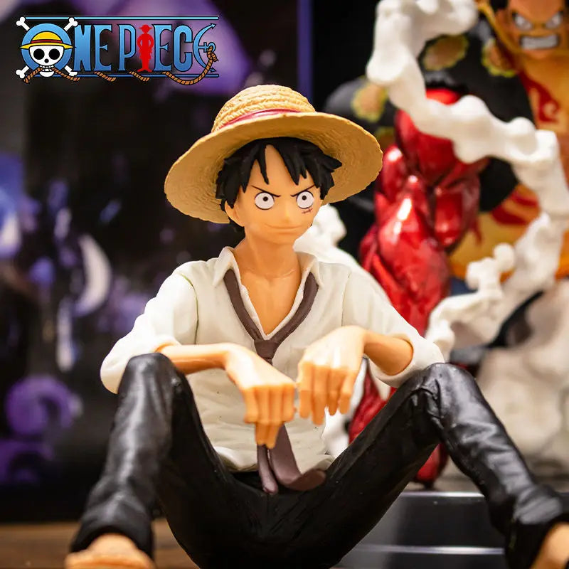 Figura de Ação Luffy - One Piece - Modelo em PVC 12cm