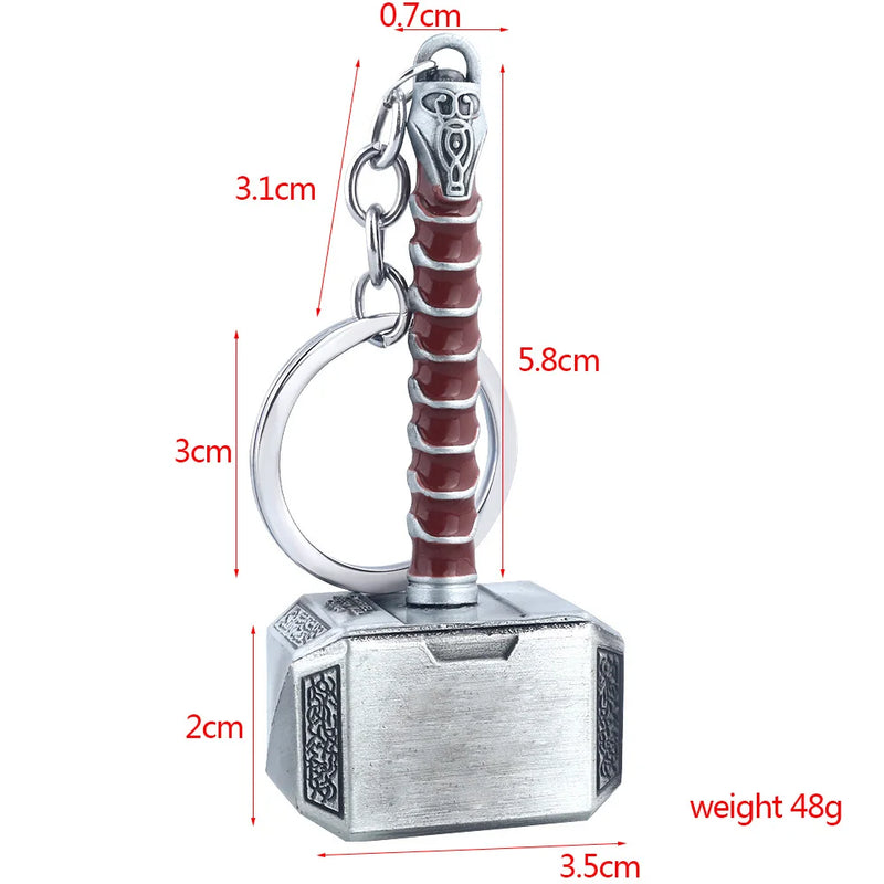 Thor Hammer Metal Chaveiro Filme Chaveiro Cosplay Sucesso