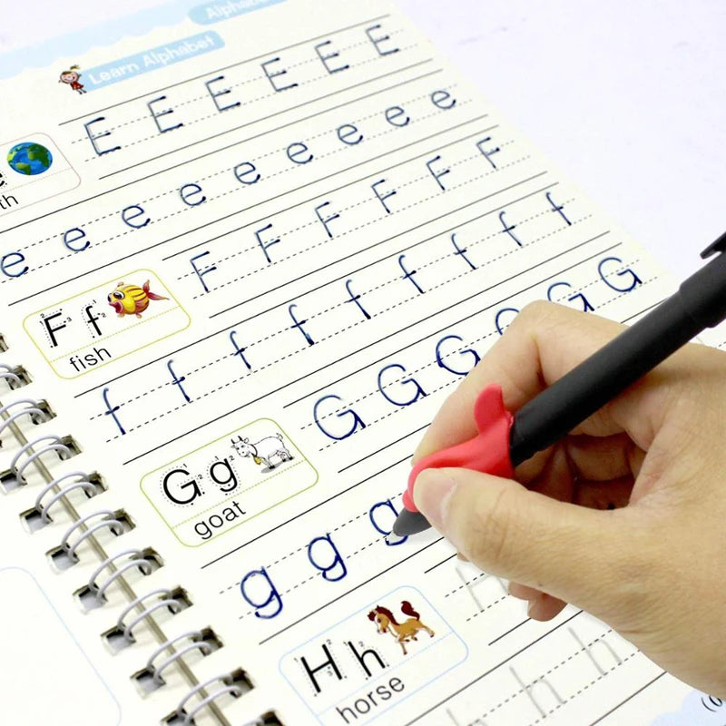 Caderno de Caligrafia Infantil reutilizável