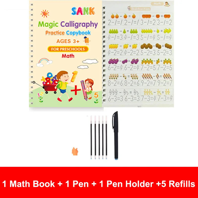 Caderno de Caligrafia Infantil reutilizável