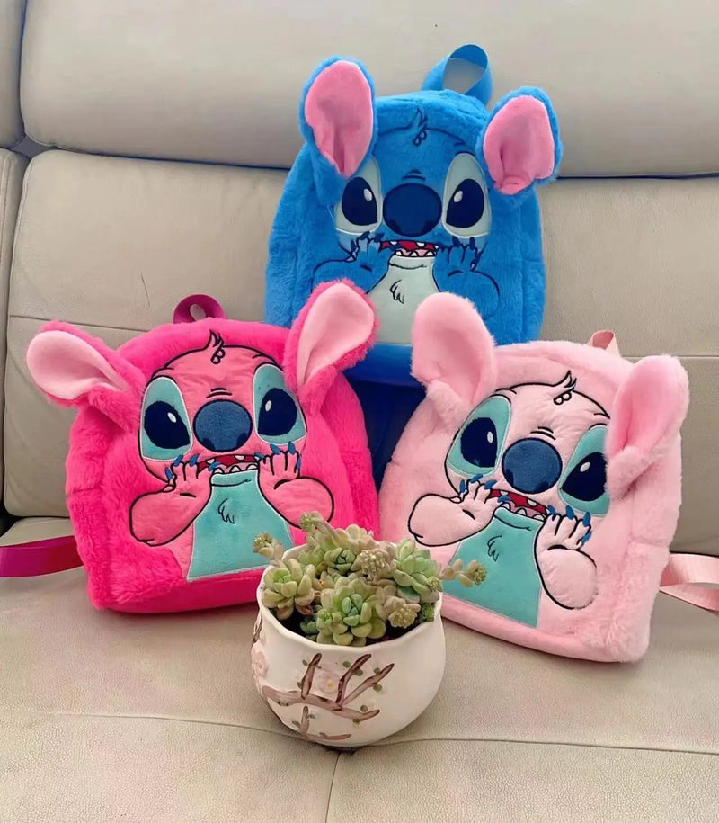 Mini Mochila Feminina Stitch