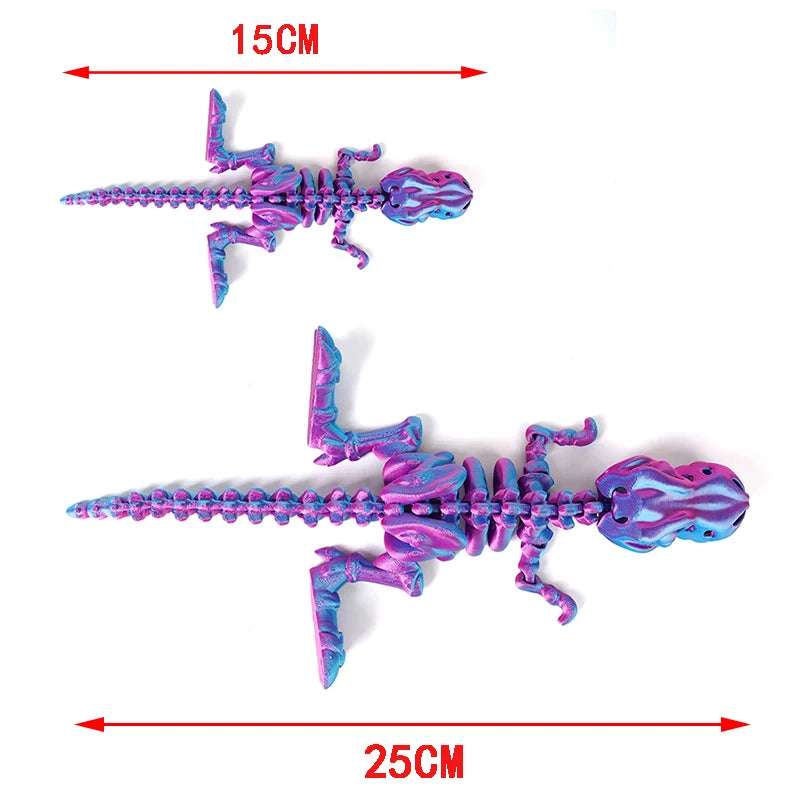 Conjunto de Dinossauro Impresso em 3D Artesanato Modelo Decoração Brinquedo